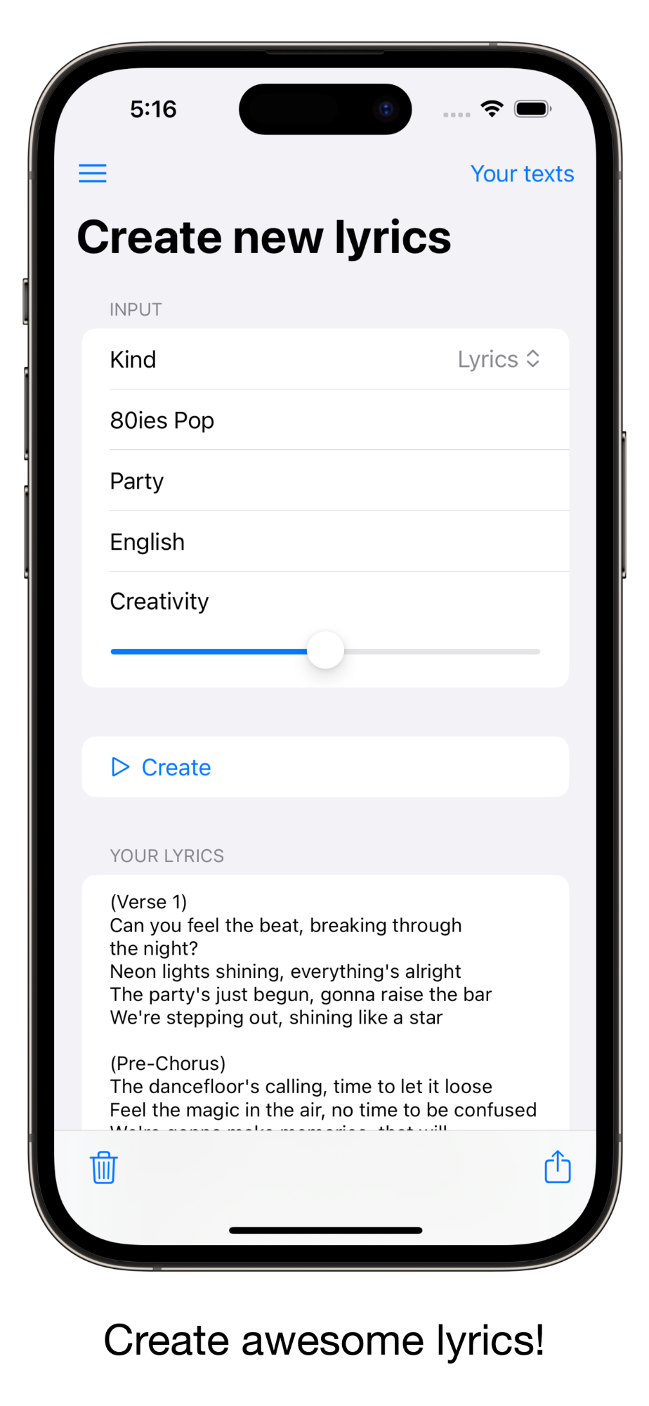 Easy usage screenshot